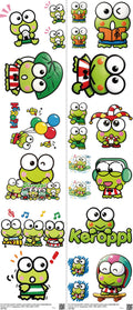 Cute Character Style mixed-style heat transfer design set on a 23.5 by 53 inch sheet