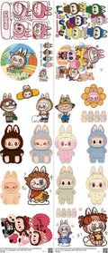 Designer Toy Style mixed-style heat transfer design set on a 23.5 by 53 inch sheet