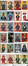 Gaming-Inspired Art mixed-style heat transfer design set on a 23.5 by 53 inch sheet
