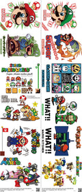 Anime-Inspired Art mixed-style heat transfer design set on a 23.5 by 53 inch sheet