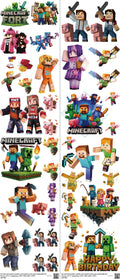 Gaming-Inspired Art mixed-style heat transfer design set on a 23.5 by 53 inch sheet