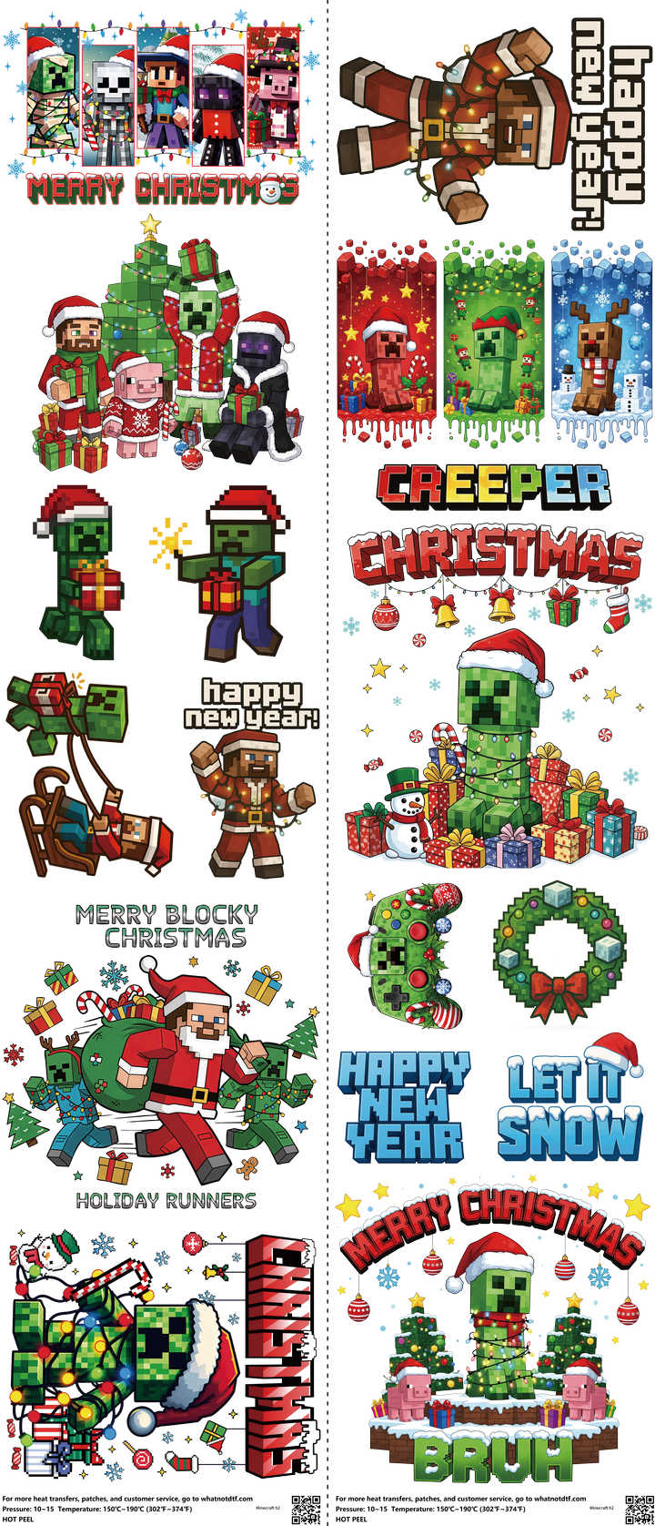Gaming-Inspired Art mixed-style heat transfer design set on a 23.5 by 53 inch sheet