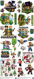 Gaming-Inspired Art mixed-style heat transfer design set on a 23.5 by 53 inch sheet