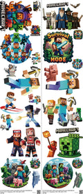 Gaming-Inspired Art mixed-style heat transfer design set on a 23.5 by 53 inch sheet