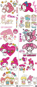 Cute Character Style mixed-style heat transfer design set on a 23.5 by 53 inch sheet