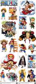 Anime-Inspired Art mixed-style heat transfer design set on a 23.5 by 53 inch sheet