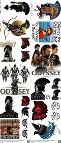Screen-Inspired Art mixed-style heat transfer design set on a 23.5 by 53 inch sheet