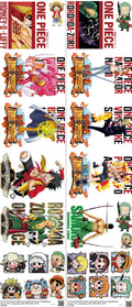 Anime-Inspired Art mixed-style heat transfer design set on a 23.5 by 53 inch sheet