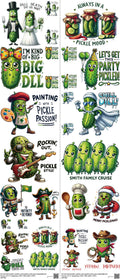 Animated Art mixed-style heat transfer design set on a 23.5 by 53 inch sheet