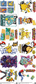 Anime-Inspired Art mixed-style heat transfer design set on a 23.5 by 53 inch sheet