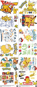 Anime-Inspired Art mixed-style heat transfer design set on a 23.5 by 53 inch sheet