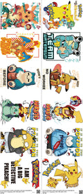 Anime-Inspired Art mixed-style heat transfer design set on a 23.5 by 53 inch sheet