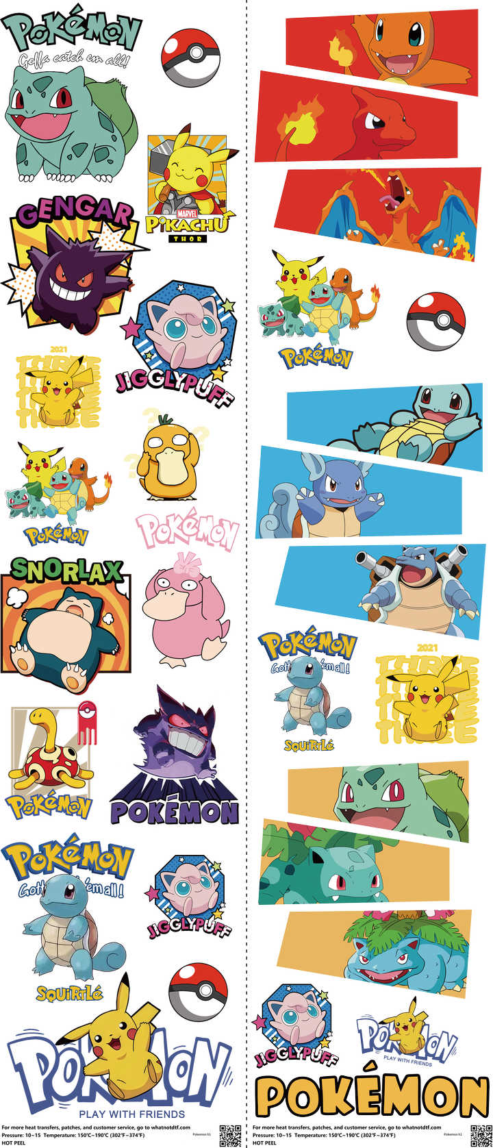 Anime-Inspired Art mixed-style heat transfer design set on a 23.5 by 53 inch sheet