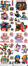 Gaming-Inspired Art mixed-style heat transfer design set on a 23.5 by 53 inch sheet