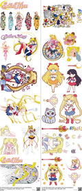 Anime-Inspired Art mixed-style heat transfer design set on a 23.5 by 53 inch sheet