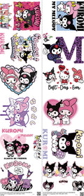 Cute Character Style mixed-style heat transfer design set on a 23.5 by 53 inch sheet