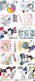 Classic Cartoon Style mixed-style heat transfer design set on a 23.5 by 53 inch sheet