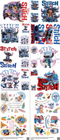 Family Animation Style mixed-style heat transfer design set on a 23.5 by 53 inch sheet