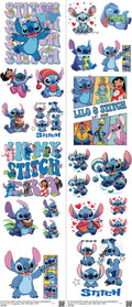 Family Animation Style mixed-style heat transfer design set on a 23.5 by 53 inch sheet