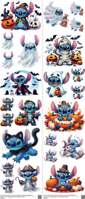 Family Animation Style mixed-style heat transfer design set on a 23.5 by 53 inch sheet