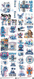 Family Animation Style mixed-style heat transfer design set on a 23.5 by 53 inch sheet