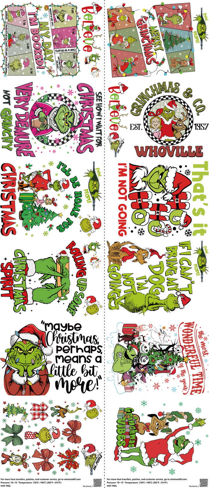 Screen-Inspired Art mixed-style heat transfer design set on a 23.5 by 53 inch sheet