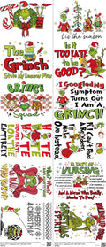 Screen-Inspired Art mixed-style heat transfer design set on a 23.5 by 53 inch sheet