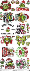 Screen-Inspired Art mixed-style heat transfer design set on a 23.5 by 53 inch sheet