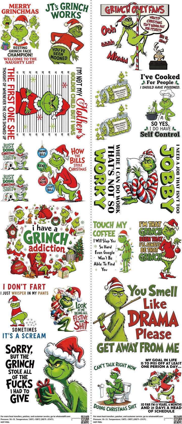 Screen-Inspired Art mixed-style heat transfer design set on a 23.5 by 53 inch sheet