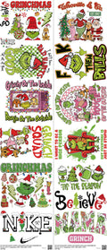 Screen-Inspired Art mixed-style heat transfer design set on a 23.5 by 53 inch sheet