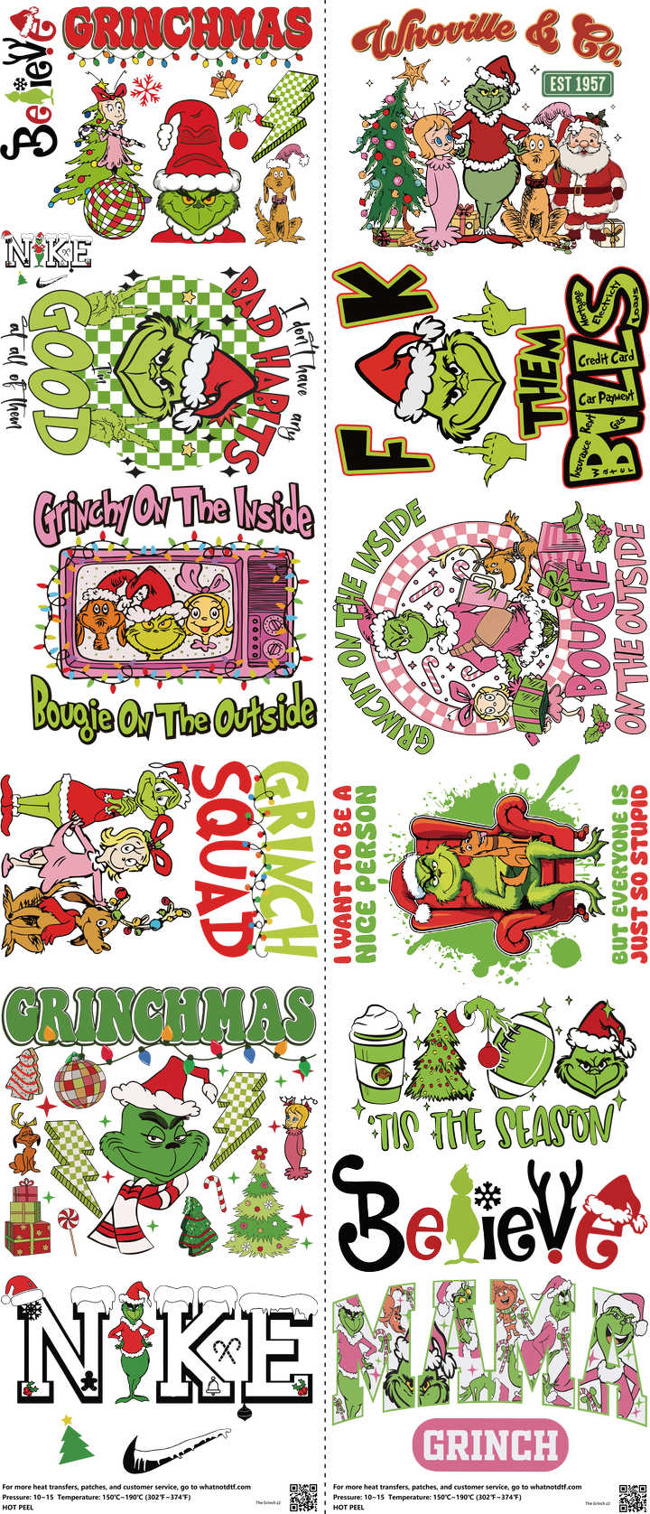 Screen-Inspired Art mixed-style heat transfer design set on a 23.5 by 53 inch sheet