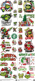 Screen-Inspired Art mixed-style heat transfer design set on a 23.5 by 53 inch sheet