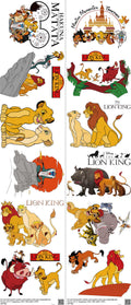 Family Animation Style mixed-style heat transfer design set on a 23.5 by 53 inch sheet