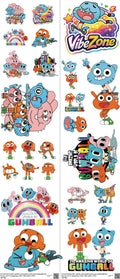 Kids Cartoon Style mixed-style heat transfer design set on a 23.5 by 53 inch sheet