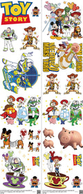 Family Animation Style mixed-style heat transfer design set on a 23.5 by 53 inch sheet