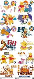 Animated Art mixed-style heat transfer design set on a 23.5 by 53 inch sheet