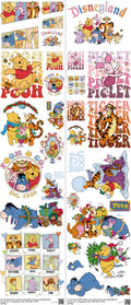 Animated Art mixed-style heat transfer design set on a 23.5 by 53 inch sheet