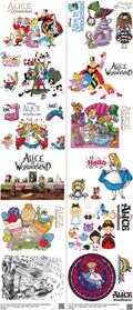 Family Animation Style mixed-style heat transfer design set on a 23.5 by 53 inch sheet