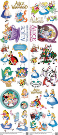Family Animation Style mixed-style heat transfer design set on a 23.5 by 53 inch sheet