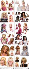 Animated Art mixed-style heat transfer design set on a 23.5 by 53 inch sheet