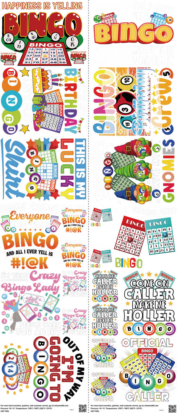Kids Cartoon Style mixed-style heat transfer design set on a 23.5 by 53 inch sheet