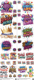 Kids Cartoon Style mixed-style heat transfer design set on a 23.5 by 53 inch sheet
