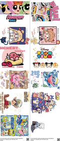 Animated Art mixed-style heat transfer design set on a 23.5 by 53 inch sheet
