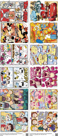 Animated Art mixed-style heat transfer design set on a 23.5 by 53 inch sheet