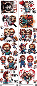 Screen-Inspired Art mixed-style heat transfer design set on a 23.5 by 53 inch sheet