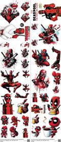 Hero-Inspired Art mixed-style heat transfer design set on a 23.5 by 53 inch sheet