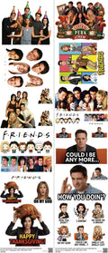 Screen-Inspired Art mixed-style heat transfer design set on a 23.5 by 53 inch sheet