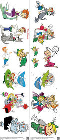 Classic Cartoon Style mixed-style heat transfer design set on a 23.5 by 53 inch sheet