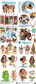 Family Animation Style mixed-style heat transfer design set on a 23.5 by 53 inch sheet