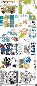 Classic Cartoon Style mixed-style heat transfer design set on a 23.5 by 53 inch sheet